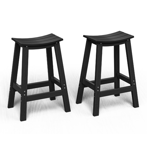 Wood look hdpe bar stool - bar,