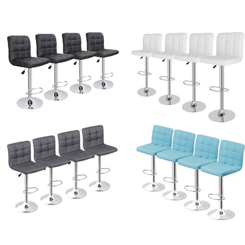 Bar stools set pu leather - bar,
