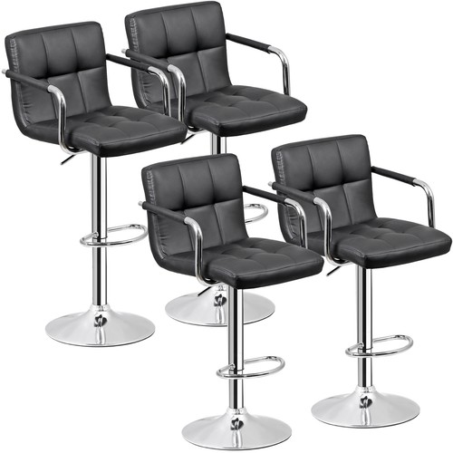 Bar stools set pu leather - of,