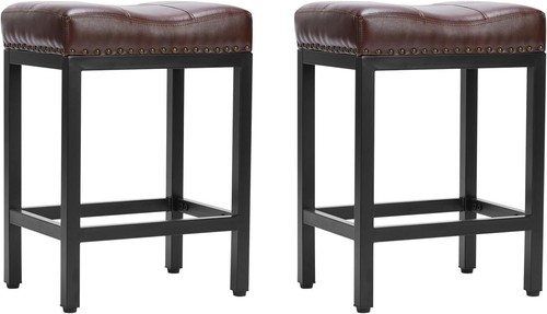 Set leather saddle - of, 2