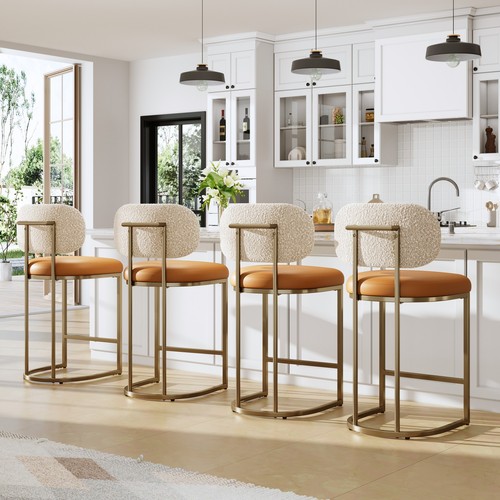 Set leather bar stools - set,