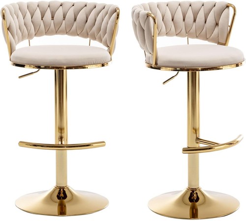 Gold bar stools - gold,